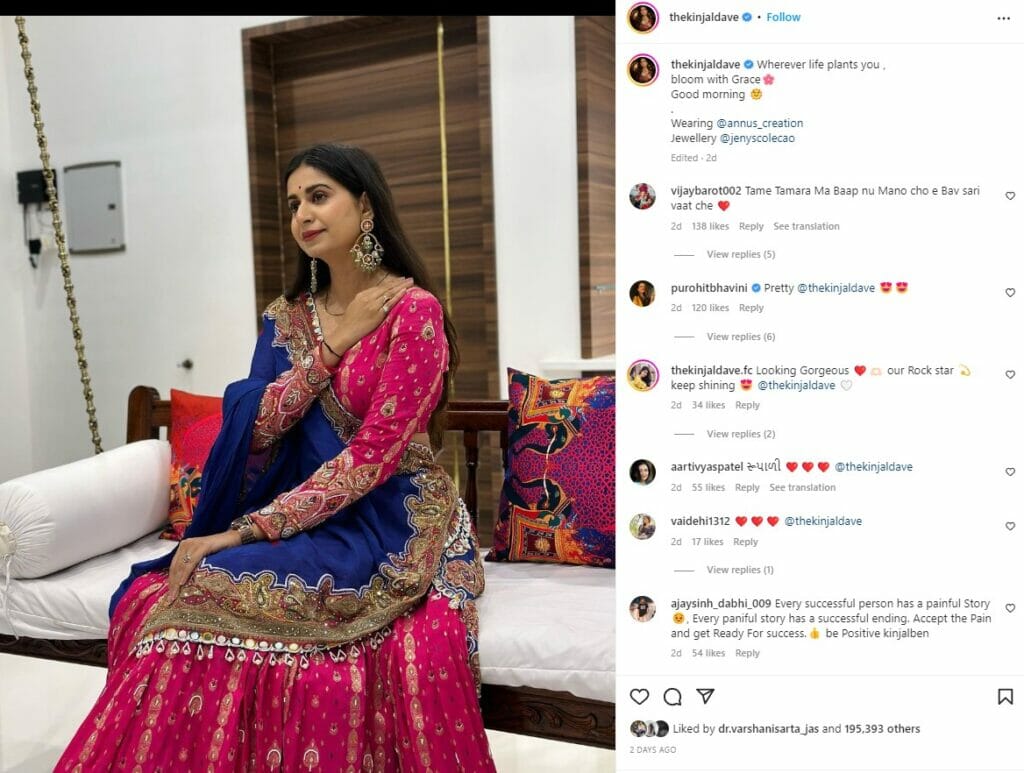 kinjal dave after breakup instagram post